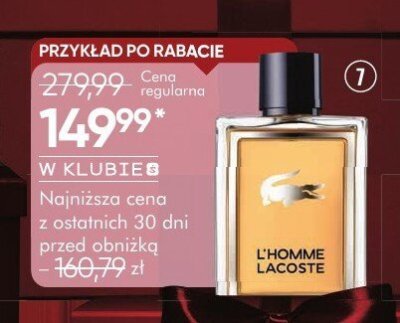Woda toaletowa LACOSTE L'HOMME męska promocja w Super-Pharm