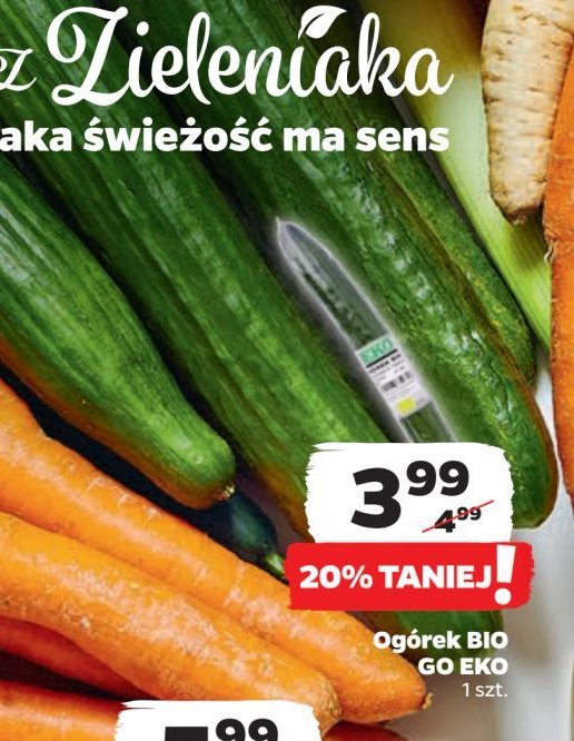 Ogórek Go eko promocja w Netto