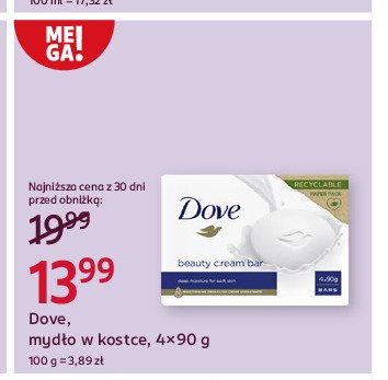 Mydło Dove beauty cream promocja w Rossmann