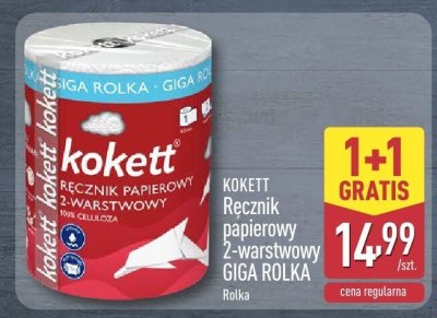 Ręcznik papierowy 2-warstwowy GIGA ROLKA KOKETT promocja w Aldi
