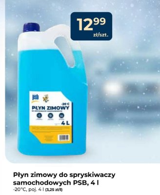 Płyn zimowy do spryskiwaczy samochodowych 4 l promocja w PSB Mrówka