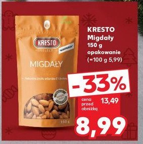 Migdały całe Kresto select promocja w Kaufland