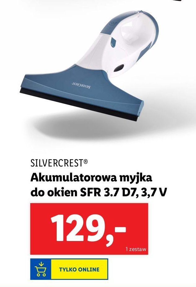 Myjka akumulatorowa do okien 3.7v Silvercrest promocja