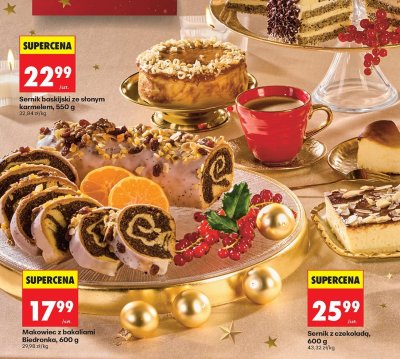 Sernik baskijski ze słonym karmelem promocja w Biedronka