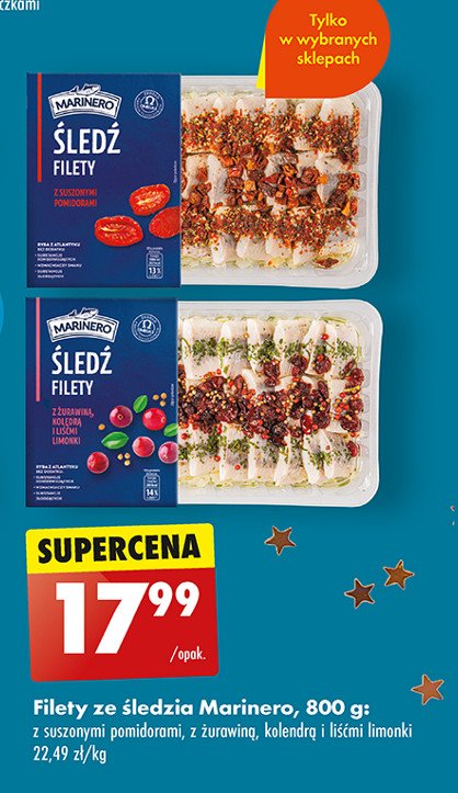 Filety śledziowe z suszonymi pomidorami Marinero promocja