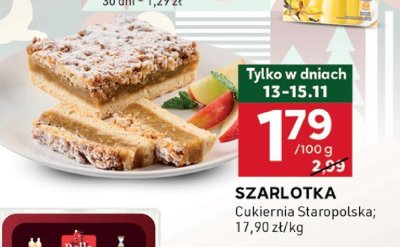 Szarlotka Cukiernia Staropolska promocja w Stokrotka