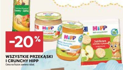 Przekąski i crunchy HiPP promocja w Stokrotka