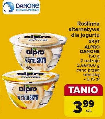 Jogurt wanilia ALPRO SKYR STYLE promocja