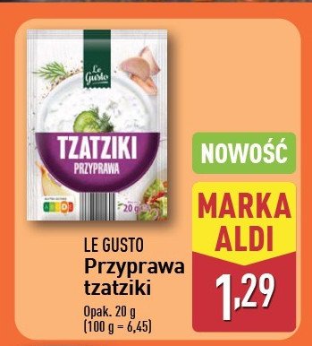 Przyprawa tzatziki Le gusto promocja