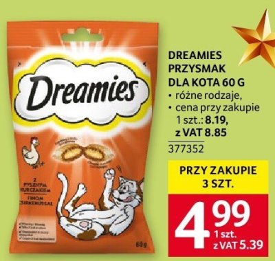 Przysmak dla kota Dreamies 60g promocja w Selgros