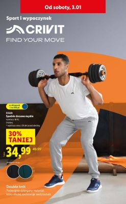 Spodnie dresowe męskie promocja w Lidl