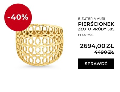 Pierścionek złoto próby 585 promocja w Briju