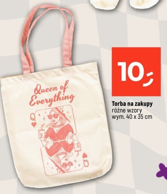 Torba na zakupy różne wzory wym. 40 x 35 cm promocja w Dealz