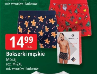 Bokserki męskie Moraj promocja w Leclerc