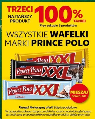Wafelki Prince Polo wszystkie marki promocja w Kaufland