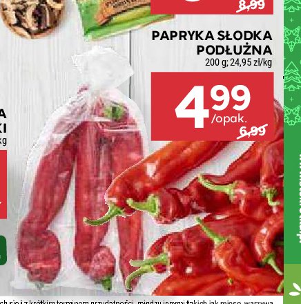 Papryka słodka podłużna promocja