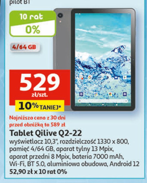 Tablet q2-22 Qilive promocja