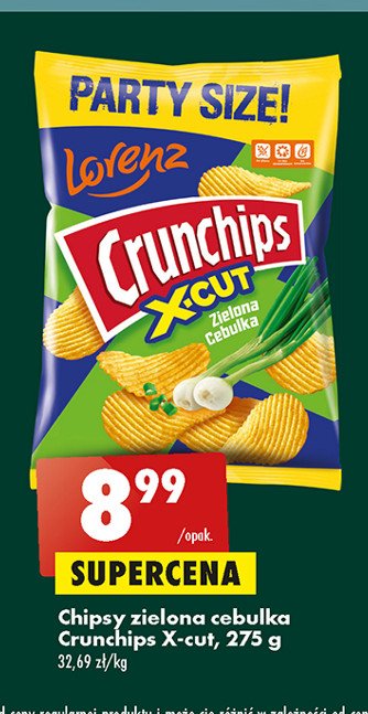 Chipsy zielona cebulka Crunchips lorenz promocja