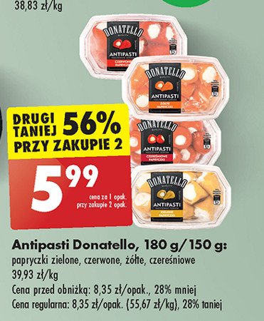 Papryczki żółte nadziewane serkiem Donatello antipasti promocja