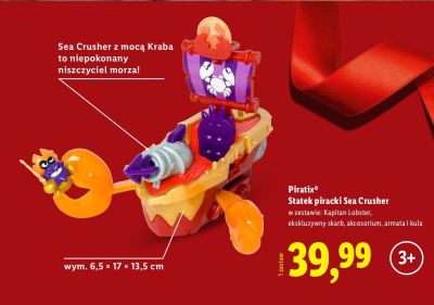 Zabawka Piratix Statek piracki Sea Crusher promocja w Lidl