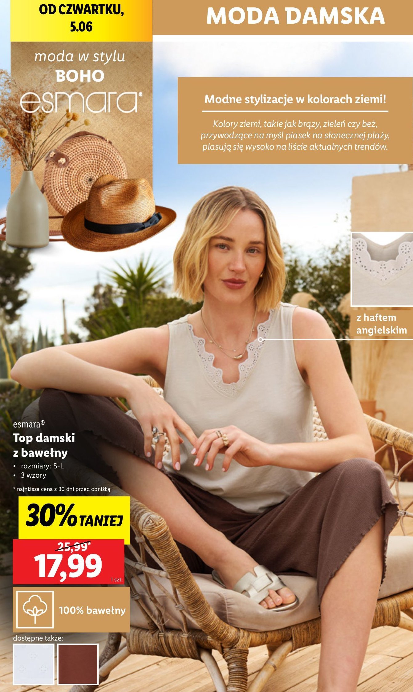 Top damski rozm. s-l Esmara promocja w Lidl