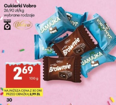 Cukierki Vobro wybrane rodzaje promocja w Delikatesy Centrum