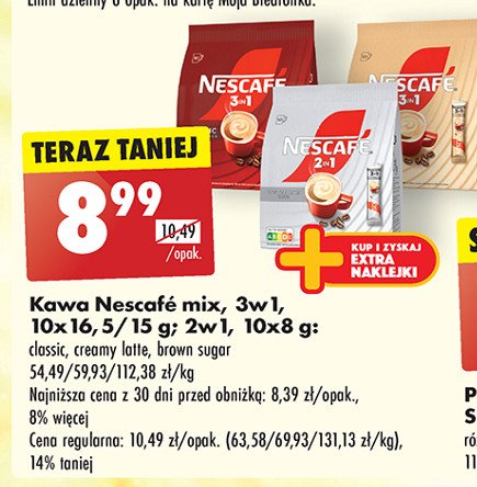 Kawa Nescafe 2in1 coffee + creamer promocja