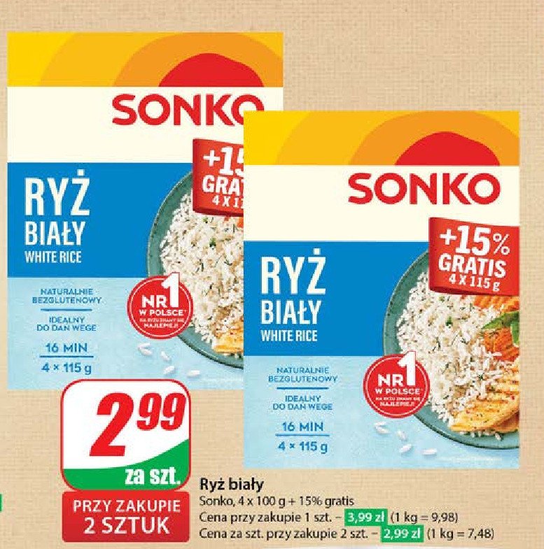 Ryż biały Sonko promocja