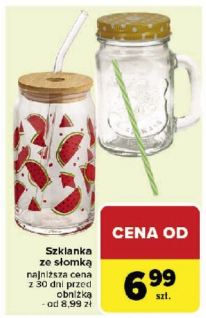 Szklanka ze słomką promocja w Carrefour