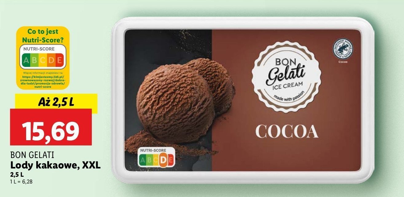 Lody kakaowe BON GELATI promocja