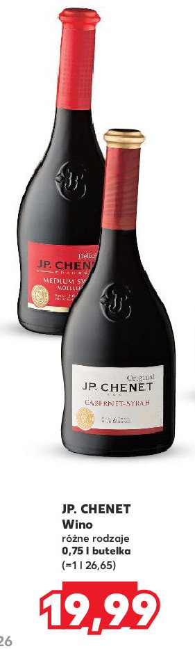 Wino J.p. chenet cabernet-syrah promocja w Kaufland