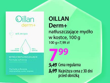 Mydło natłuszczające Oillan derm+ promocja