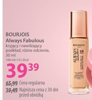 Kryjący nawilżający podkład BOURJOIS Always Fabulous różne odcienie promocja w Hebe