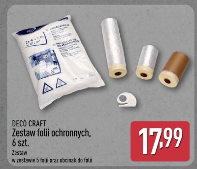 Zestaw folii ochronnych DECO CRAFT, 6 szt. promocja w Aldi