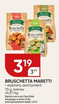 Bruschetta Maretti wybrany asortyment Italmex promocja w Chata Polska
