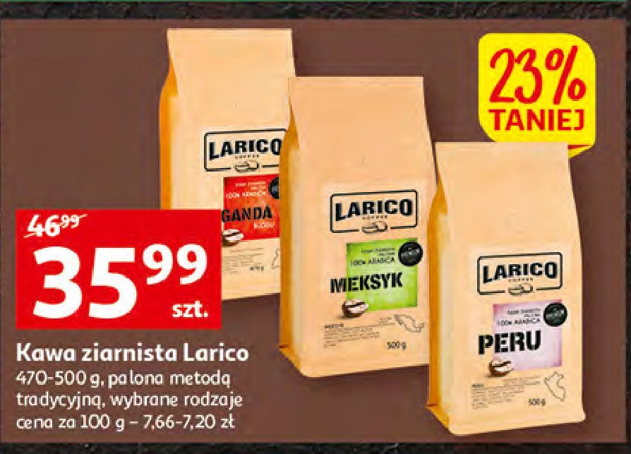 Kawa peru Larico coffee promocja