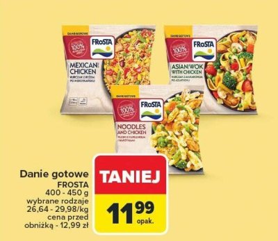 Danie gotowe 400-450 g, wybrane rodzaje Frosta promocja w Carrefour