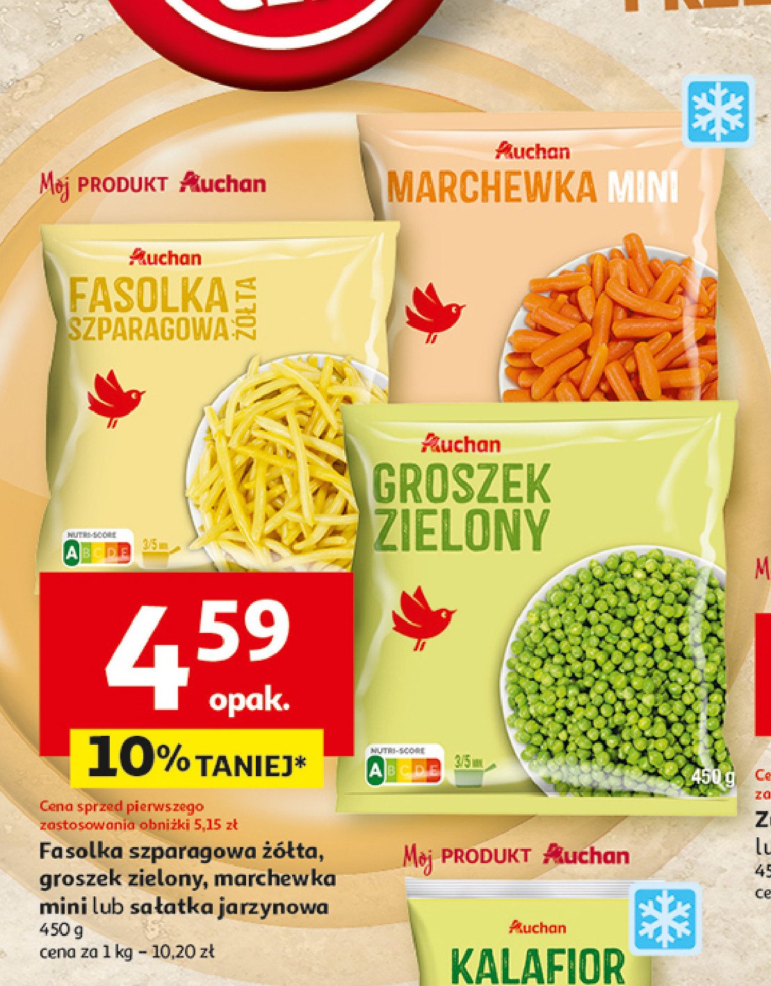 Sałatka jarzynowa Auchan różnorodne (logo czerwone) promocja