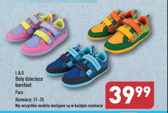 Buty dziecięce barefoot 31-35 Lily & dan promocja