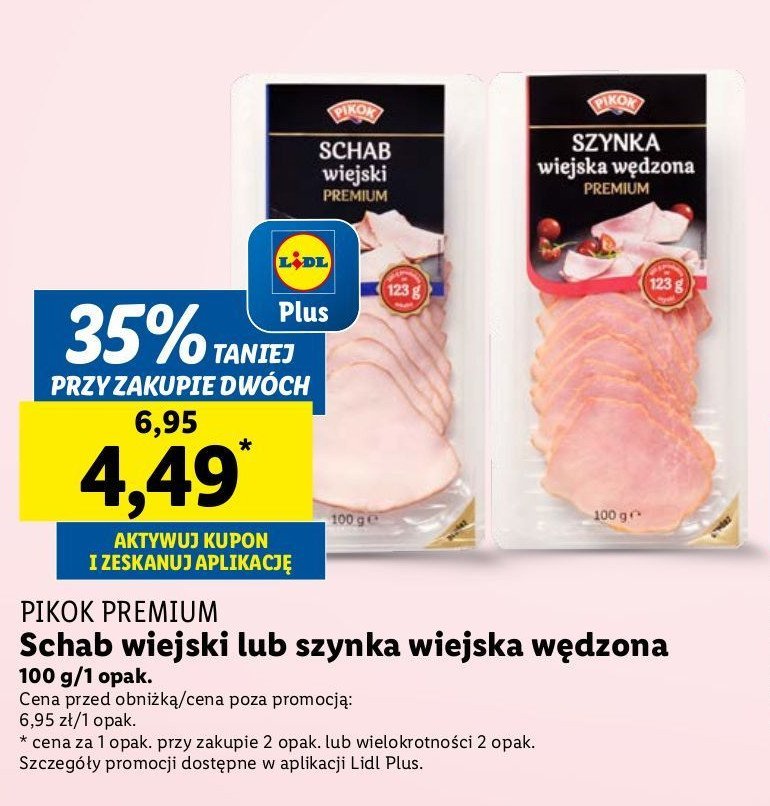 Szynka wiejska wędzona Pikok promocja