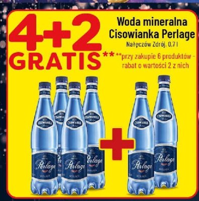 Woda mineralna Cisowianka Perlage naturalna gazowana 0,7l promocja w POLOmarket