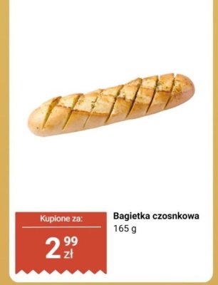 Bagietka czosnkowa promocja w Biedronka