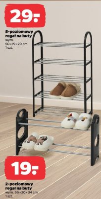 5-poziomowy regał na buty wym. 50x19x70 cm promocja w Netto
