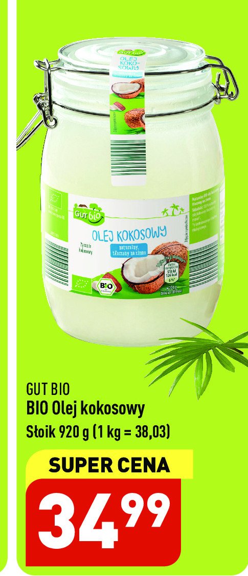 Olej kokosowy Gut bio promocja