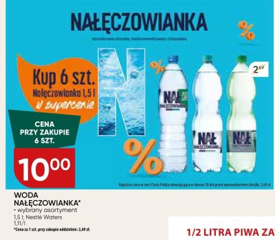 Woda Nałęczowianka Nestle Waters promocja w Chata Polska