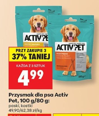Przysmak dla psa Activ Pet, 100 g/80 g promocja w Biedronka