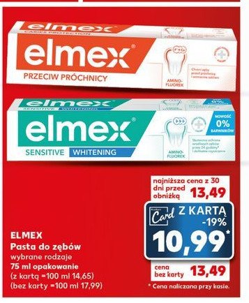 Pasta do zębów whitening Elmex promocja