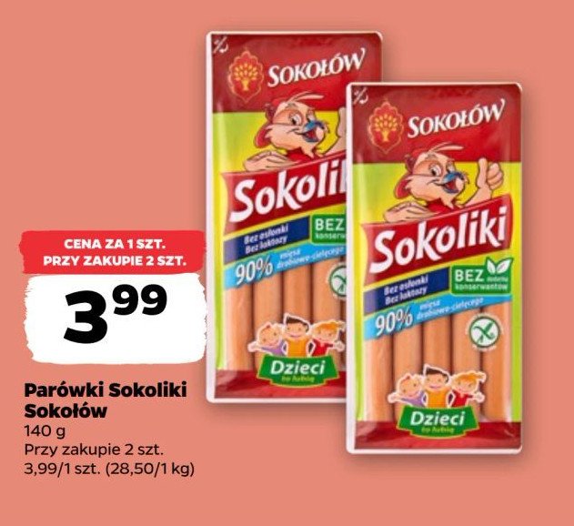 Parówki Sokołów sokoliki promocja