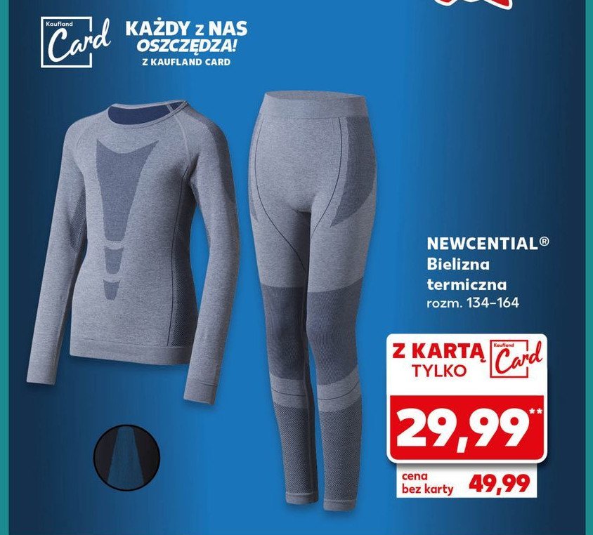 Bielizna termiczna 134-164 Newcential promocja w Kaufland