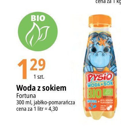 Nap贸j jab艂ko-pomara艅cza Pysio bio woda+sok promocja